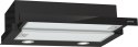 Okap teleskopowy GORENJE TH62E4BG 60 cm | sterowanie dotykowe | LED | czarny szkło