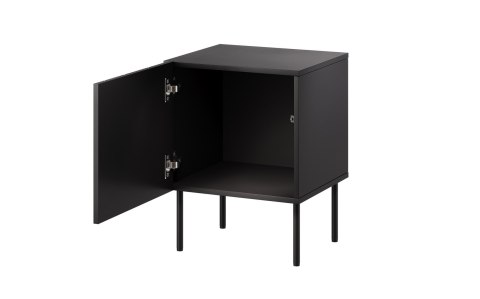 Szafka nocna 2szt ISLA 44,5x40x59 czarny mat