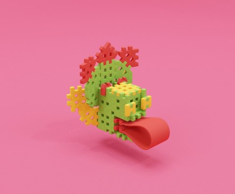 Klocki konstrukcyjne Marioinex Mini Waffle Konstruktor Expert, 301 elementów