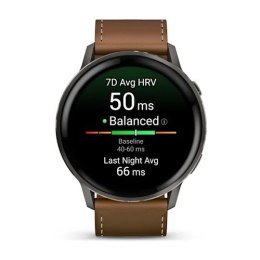 Zegarek Garmin Venu 4, 45mm AMOLED Brown