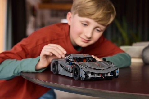 LEGO Technic 42173 - Szary hipersamochód Koenigsegg Jesko Absolut