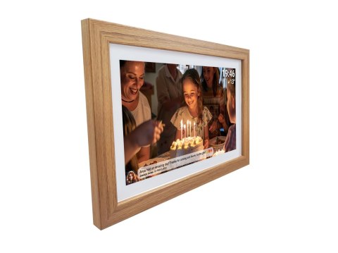 Cyfrowa ramka na zdjęcia Denver PFF-1543LW jasny brąz 39,6 cm (15.6") Ekran dotykowy Wi-Fi