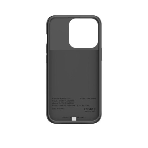 Etui na iPhone 14 / 14 Pro z powerbankiem 4800mAh PowerCase - czarne