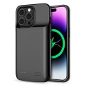 Etui na iPhone 14 / 14 Pro z powerbankiem 4800mAh PowerCase - czarne