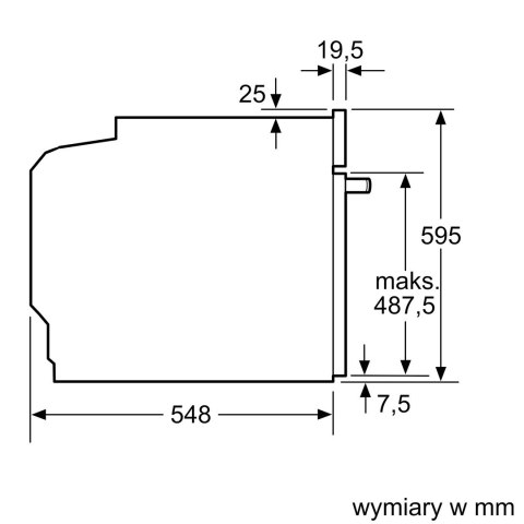 Piekarnik elektryczny Bosch HBA334EB4 Serie 4 71 l | termoobieg 3D | EcoClean Direct | prowadnice teleskopowe | czarny