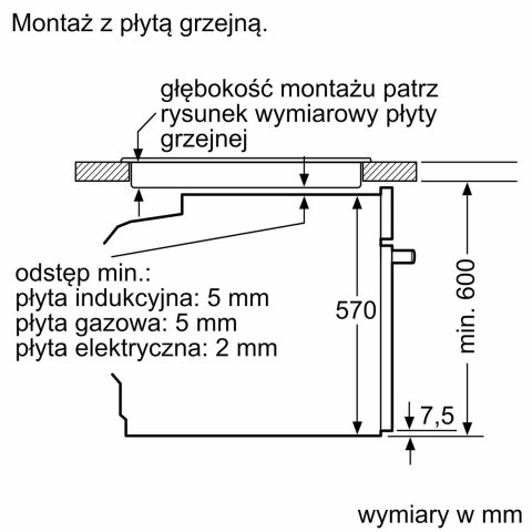 Piekarnik elektryczny Bosch HBA334EB4 Serie 4 71 l | termoobieg 3D | EcoClean Direct | prowadnice teleskopowe | czarny