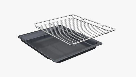 Piekarnik elektryczny Bosch HBA334EB4 Serie 4 71 l | termoobieg 3D | EcoClean Direct | prowadnice teleskopowe | czarny