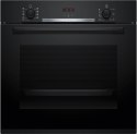 Piekarnik elektryczny Bosch HBA334EB4 Serie 4 71 l | termoobieg 3D | EcoClean Direct | prowadnice teleskopowe | czarny