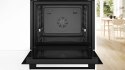Piekarnik elektryczny Bosch HBA334EB4 Serie 4 71 l | termoobieg 3D | EcoClean Direct | prowadnice teleskopowe | czarny