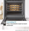 Piekarnik elektryczny Bosch HBA334EB4 Serie 4 71 l | termoobieg 3D | EcoClean Direct | prowadnice teleskopowe | czarny