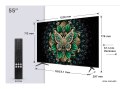 Telewizor TCL 55C69K QD-Mini LED 55'' 4K Ultra HD 144Hz Google TV Dolby Atmos Metaliczny
