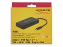 DeLOCK 63929 stacja dokująca USB 2.0 Type-C Czarny
