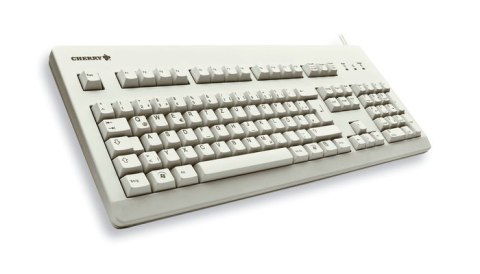 Klawiatura CHERRY TAS G80-3000 Przewodowy DE-Layout jasnoszary NIEBIESKI PRZEŁĄCZNIK