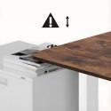 ERGO OFFICE BIURKO ELEKTRYCZNE REGULACJA MAX WYS. 1160MM, MAX - 80 KG, BEZ BLATU DO PRACY STOJĄCO SIEDZĄCEJ, BIAŁE ER-400 W