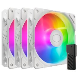 Cooler Master SickleFlow Edge 120 ARGB 3-pack Fan Kit White Edition Obudowa komputera Wentylator 12 cm Biały 3 szt.