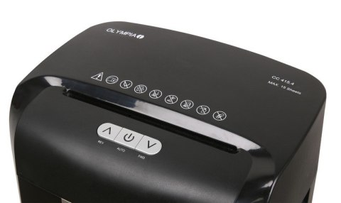 Olympia CC 415.4 niszczarka Rozdrabnianie krzyżowe 65 dB 22 cm Czarny