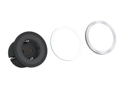 Bachmann 926.001 gniazdko elektryczne Typu F Czarny