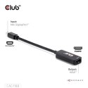 CLUB3D CAC-1188 adapter kablowy 0,09 m Mini DisplayPort HDMI Czarny