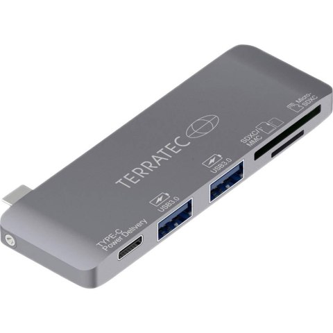 Terratec 283005 stacja dokująca USB 3.2 Gen 1 (3.1 Gen 1) Type-C Szary