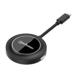 Manhattan 208437 przedłużacz AV Nadajnik AV Czarny