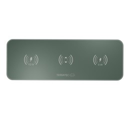 Terratec ChargeAIR All Słuchawki, Zestaw słuchawkowy, Smartfon, Smartwatch Zielony Bezprzewodowe ładowanie Szybkie ładowanie Wew