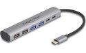 DeLOCK 6-portowy koncentrator USB z 4 x żeńskim złączem USB Typ-A i 2 x żeńskim złączem USB Type-C