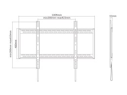 Equip 650323 uchwyt do telewizorów 2,54 m (100