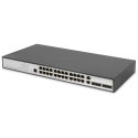 Digitus Przełącznik Gigabit Ethernet Layer 2, 24-portowy, 2x RJ45/SFP-Combo + 2 x porty SFP Uplink