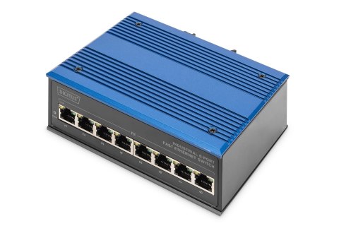 ASSMANN Electronic DN-650106 przełącznik sieciowy Fast Ethernet (10/100) Czarny, Niebieski