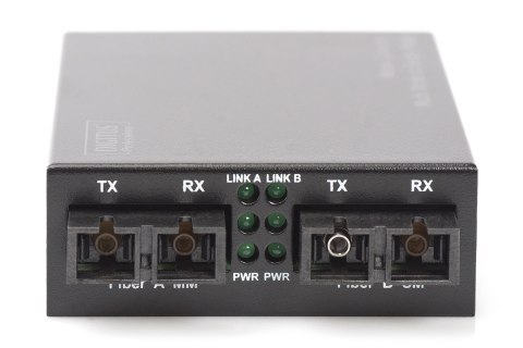 Digitus Konwerter medialny SC/SC Fast Ethernet wielomodowy/ jednomodowy