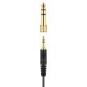 Sennheiser HD 25 PLUS - Słuchawki profesjonalne, zamknięte, przewód prosty i spiralny, dodatkowe poduszki welurowe, pokrowiec