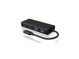 ICY BOX IB-HUB1426-CPD USB 3.2 Gen 1 (3.1 Gen 1) Type-C 5000 Mbit/s Czarny