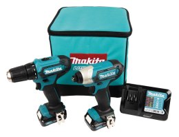 Zestaw narzędzi Makita CLX224A Combo Kit CXT Battery Toolbox 12V MAX; 2 x 2.0 Ah Li-ion (DF333D + TD110D)