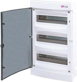 Rozdzielnia plastikowa PT 36M 3x 12M N+PE IP40 IK07 460x273x68 drzwi dymne biały