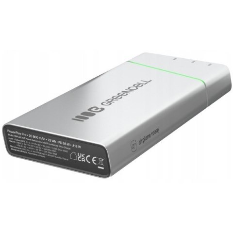 Green Cell Powerbank PowerPlay Pro 20800mAh 65W 3x USB PD produkcja PL