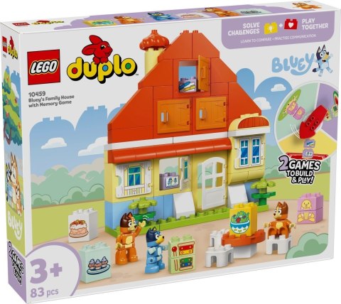 LEGO BLUEY 10459 Dom rodzinny Blue z grą pamięciową