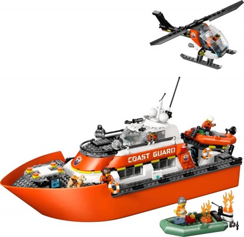 LEGO CITY 60504 Łódź ratunkowa i helikopter straży przybrzeżnej