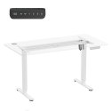 ERGO OFFICE BIURKO ELEKTRYCZNE REGULACJA MAX WYS. 1160MM, MAX - 80 KG, BEZ BLATU DO PRACY STOJĄCO SIEDZĄCEJ, BIAŁE ER-400 W