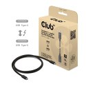 CLUB3D CAC-2501 kabel Thunderbolt 1 m 120 Gbit/s Czarny