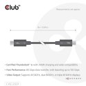 CLUB3D CAC-2501 kabel Thunderbolt 1 m 120 Gbit/s Czarny