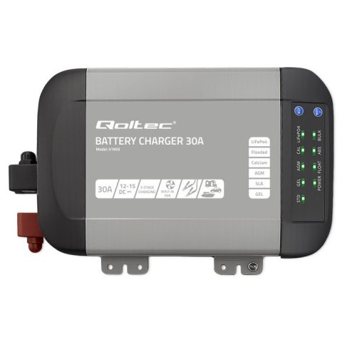 Inteligentna profesjonalna ładowarka Monolith do akumulatorów LiFePO4 AGM GEL SLA 30A 12V