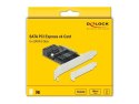DeLOCK 5 portowy SATA PCI Express x4 Card - Konstrukcja niskoprofilowa