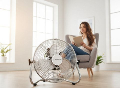 Wentylator podłogowy Esperanza Scirocco EHF005 (kolor srebrny)