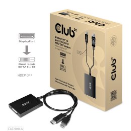 CLUB3D CAC-1010-A adapter kablowy 0,6 m DisplayPort DVI-D + USB Czarny