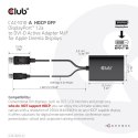 CLUB3D CAC-1010-A adapter kablowy 0,6 m DisplayPort DVI-D + USB Czarny