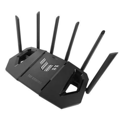 ASUS 90IG0A30-MO9C00 router bezprzewodowy 2.5 Gigabit Ethernet Trójpasmowy (2,4 GHz / 5 GHz / 6 GHz) Czarny