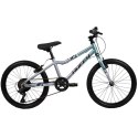 Rower dziecięcy HUFFY Literide Alu 20" srebrno-turkusowy (23005W)