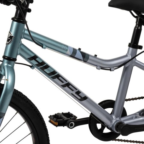 Rower dziecięcy HUFFY Literide Alu 20" srebrno-turkusowy (23005W)