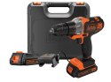 Black & Decker MT218KB wiertło 800 RPM Czarny, Pomarańczowy 1,46 kg