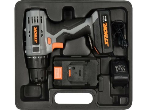 Wiertarko-wkrętarka aku 18V T78972 STHOR